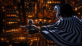 Kimetsu no Yaiba, Demon Slayer: Kimetsu no Yaiba, Obanai Iguro, Sanemi Shinazugawa, Anime HD wallpaper