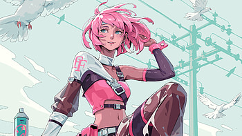 Gyaru Anime Character, anime-girl, anime, artist, artwork, digital-art, artstation HD wallpaper
