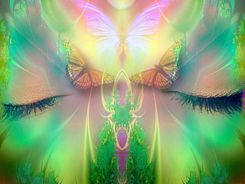 She sleeps, colors, abstract HD wallpaper