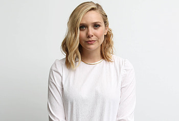 Smiple and beautiful, white top, Elizabeth Olsen HD wallpaper