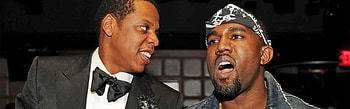 jay-z, kanye west, look, chain, teeth HD wallpaper