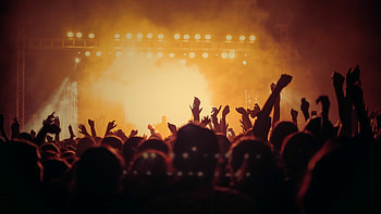 Concert hands up, Joyful atmosphere, Dark party , Enthusiastic celebration HD wallpaper