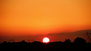 Nature, , Sunset, Africa, Algeria, Orange (Color), Sky, Sun HD wallpaper