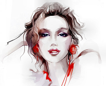Earrings F, art, surrealist, beautiful, surreal, illustration, artwork, lady, wide screen, surrealism, earrings, painting, abstract, portrait HD wallpaper