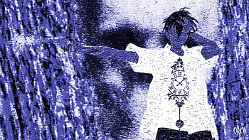 Mind matrix bug blue (1920x1080), gun, Matrix, glitch, glitch art, bug HD wallpaper