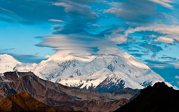 Nature, Sky, Mountains, Clouds, Vertex, Tops, Merge, Confluence HD wallpaper