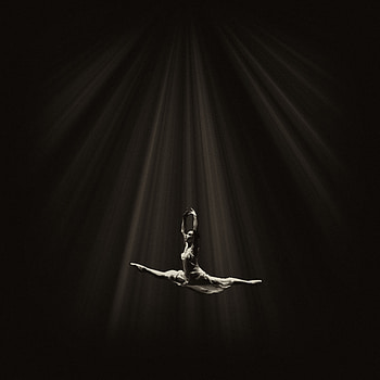 Dance, Miscellanea, Miscellaneous, Flight, Bw, Chb, Ballerina, Ballet HD phone wallpaper