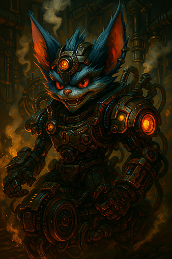 Rumble League of Legends – Fiery Mecha Yordle Design, steampunk HD phone wallpaper