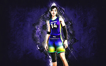 Fortnite Rebound Raider Skin, Fortnite, main characters, purple stone background, Rebound Raider, Fortnite skins, Rebound Raider Skin, Rebound Raider Fortnite, Fortnite characters HD wallpaper