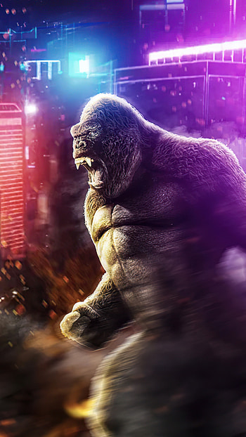 Godzilla vs. Kong fanart, Sony Xperia , Striking artwork, quality HD phone wallpaper