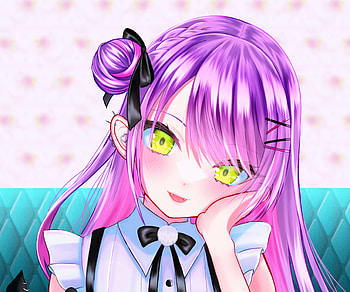 Tokoyami Towa, hololive, Tokoyami Towa, Anime, Virtual Youtuber HD wallpaper