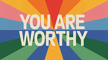 You Are Worthy, Motivational Quote, Typography HD wallpaper