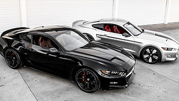 Ford Mustang, ford, black cars, side view, grey cars, cars, mustang, vehicles HD wallpaper