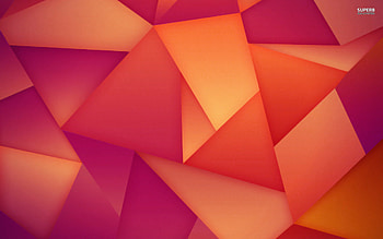 Orange and purple polygons - 1067243 HD wallpaper
