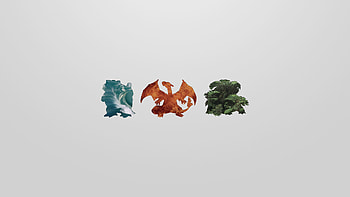 For those of you who liked the pokemon starters , here are their evolved forms ... HD wallpaper