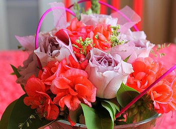 Flowers, Roses, Leaves, Registration, Typography, Bouquet, Composition HD wallpaper