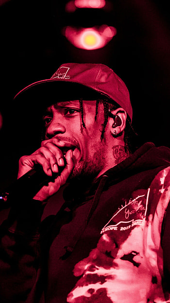 Travis Scott, Live concert, American rapper HD phone wallpaper