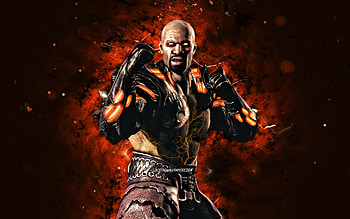 Ghost Jax Briggs, , brown neon lights, Mortal Kombat Mobile, fighting games, MK Mobile, creative, Mortal Kombat, Ghost Jax Briggs Mortal Kombat HD wallpaper