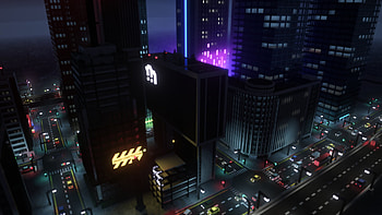 Teardown Cyberpunk city view, cyberpunk cityscape, Sci Fi, video game HD wallpaper