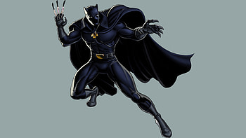 Black Panther Fictional Superhero 2, black-panther, super-heroes, digital-art, artist HD wallpaper
