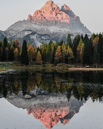 Landscape, Nature, Trees, Mountain, Lake, Reflection HD phone wallpaper