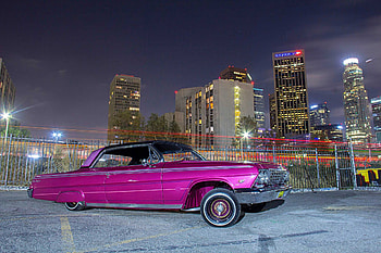 1962-Chevrolet-Impala, Lowrider, Pink, Classic, GM HD wallpaper