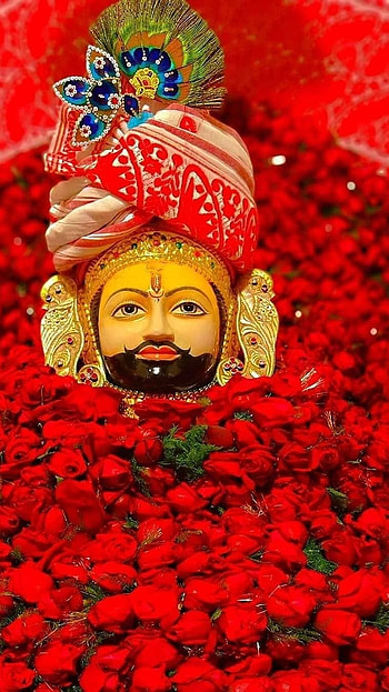 Khatu Shyam, Red Rose, Decoration HD phone wallpaper
