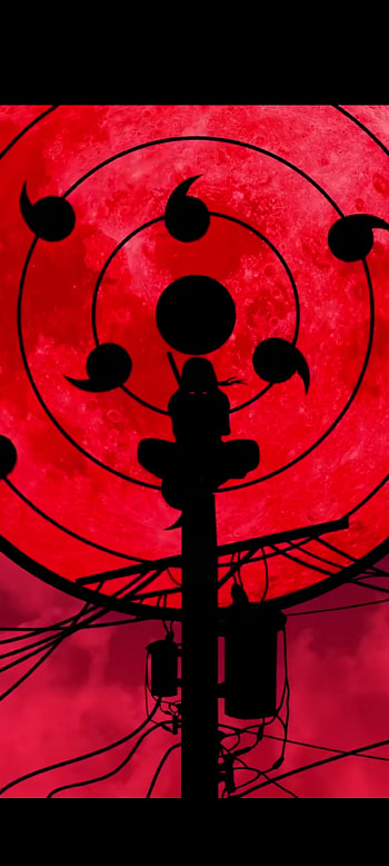 Itachi Uchiha, naruto, red, Sharingan, anime HD phone wallpaper