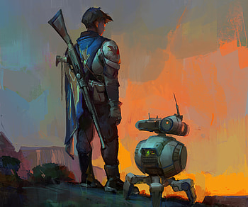 Sci Fi, warrior HD wallpaper