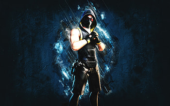 Fortnite Hooded Shore Leave Skin, Fortnite, main characters, blue stone background, Hooded Shore Leave, Fortnite skins, Hooded Shore Leave Skin, Hooded Shore Leave Fortnite, Fortnite characters HD wallpaper