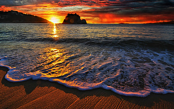Mexico sunset , Beautiful sunset HD wallpaper