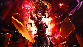 Scarlet Witch Unleashing Chaos Magic, scarlet-witch, superheroes, artwork, artist, digital-art, art, artstation HD wallpaper