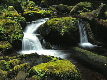 Beautiful Waterfall, waterfall, nature, rocks, beauty HD wallpaper