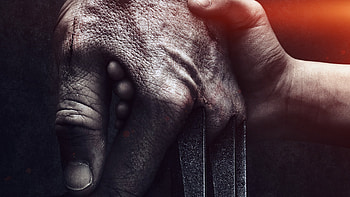 Logan, Wolverine's hand, Film illustration art, Hero's silhouette HD wallpaper