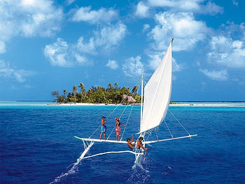 The Island , island, boat, male, female HD wallpaper