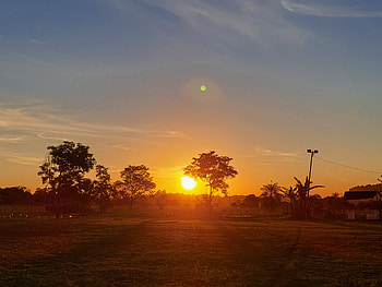 Atardecer, sol HD wallpaper