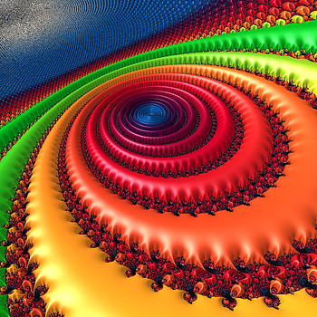 Patterns, Circles, Multicolored, Motley, 3D, Fractal, Rotation, Spiral HD phone wallpaper