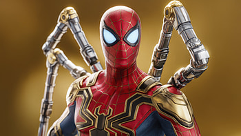 Spider Man Stark Armor, spiderman, superheroes, artwork, digital-art, ai HD wallpaper