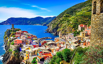 Manarola, , harbor, italian cities, Corniglia, summer, Monterosso al Mare, R, Italy, Europe, Manarola cityscape HD wallpaper