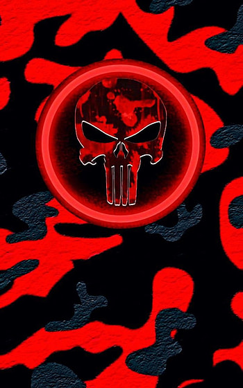 Skull, red, symbol HD phone wallpaper