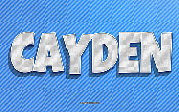Cayden, blue lines background, with names, Cayden name, male names, Cayden greeting card, line art, with Cayden name HD wallpaper
