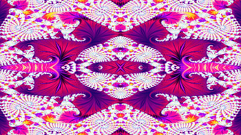 Trippy Psychedelic Fractal, trippy, psychedelic, aesthetic, purple, white, Abstract, fractal, abstract purple HD wallpaper