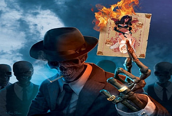 Is This Your Card?, angel, skeletons, sunglasses, demon HD wallpaper