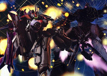 SMS Macross Quarter Ship, galaxy, anime, macross frontier, battle droid mode, universe, sms quarter ship HD wallpaper