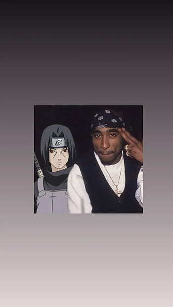 2pac itachi, art, anime HD phone wallpaper