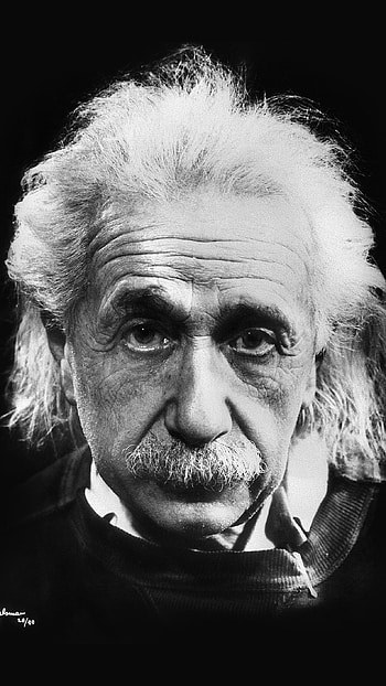 Monochrome, Einstein HD phone wallpaper