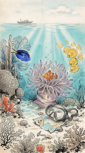 Finding Nemo: Coral Reef , coral reef HD phone wallpaper