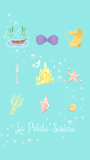 la petite sirene little mermaid ariel crecre fond d'Ã©cran HD phone wallpaper