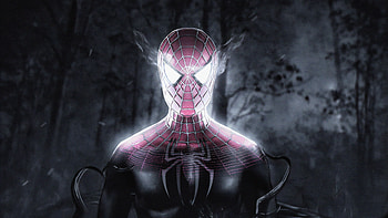 Spiderman Inside Venom, spiderman, superheroes, artwork, digital-art, art HD wallpaper