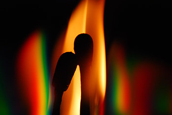Rainbow, Dark, Flame, Matches HD wallpaper